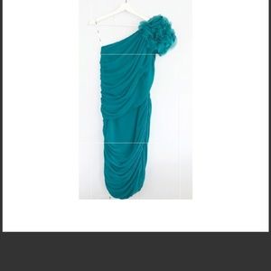 Tadashi Shoji One Shoulder Dress Sz 2